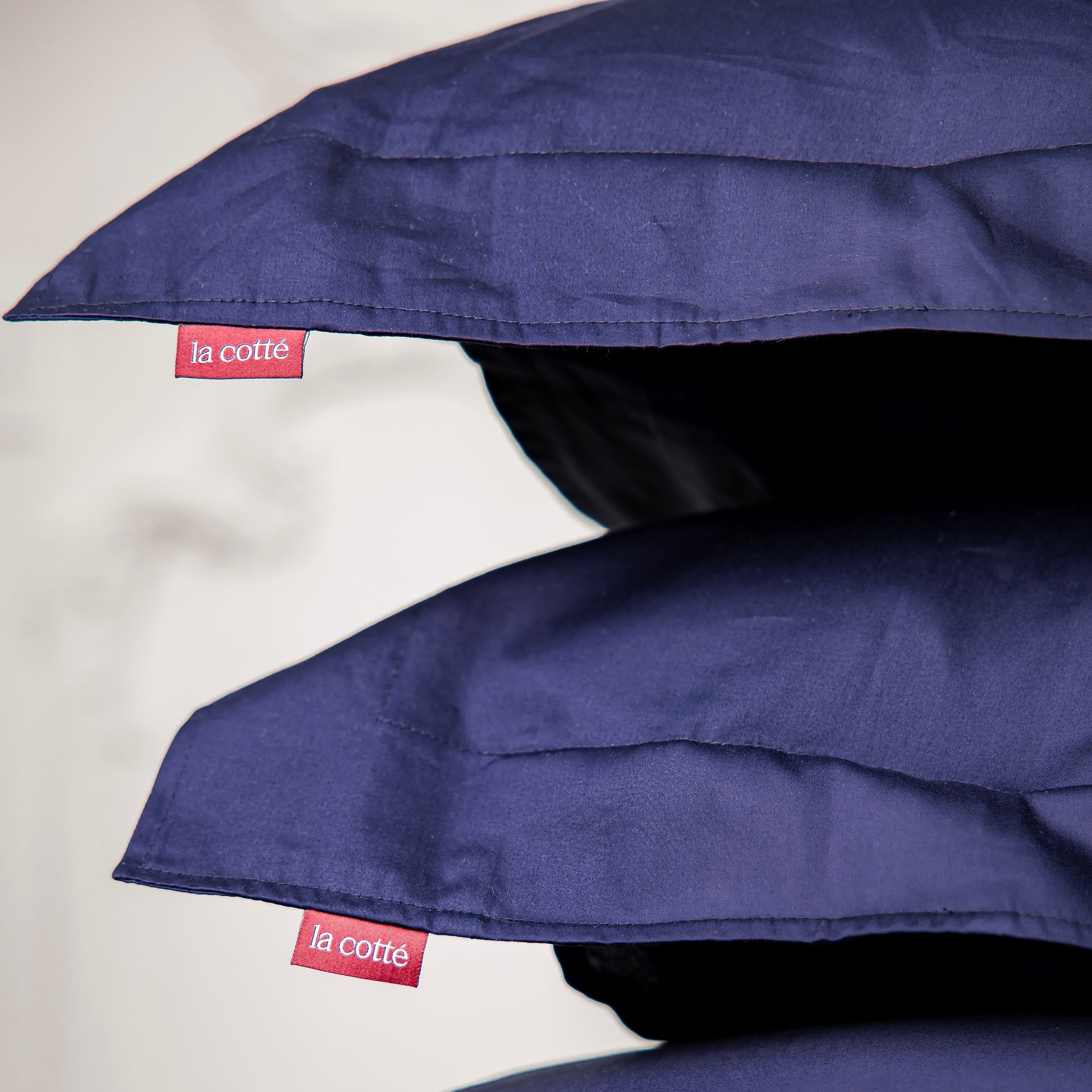 Cotton Sateen Pillowcase – Indigo Wave