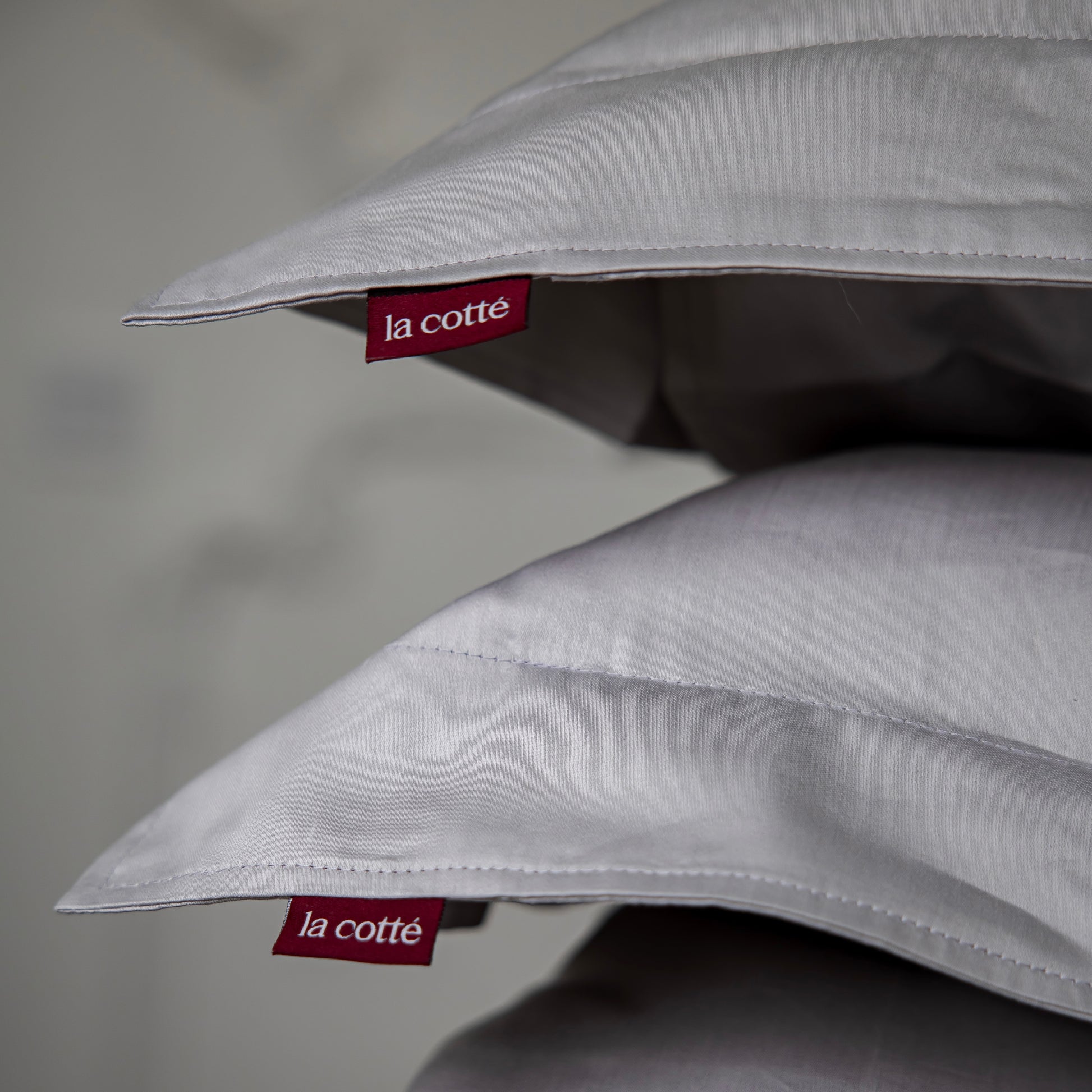 Cotton Sateen Pillowcase  – Silver Mist